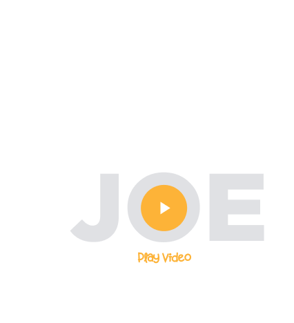 Joe Polish Text With Play Icon Image